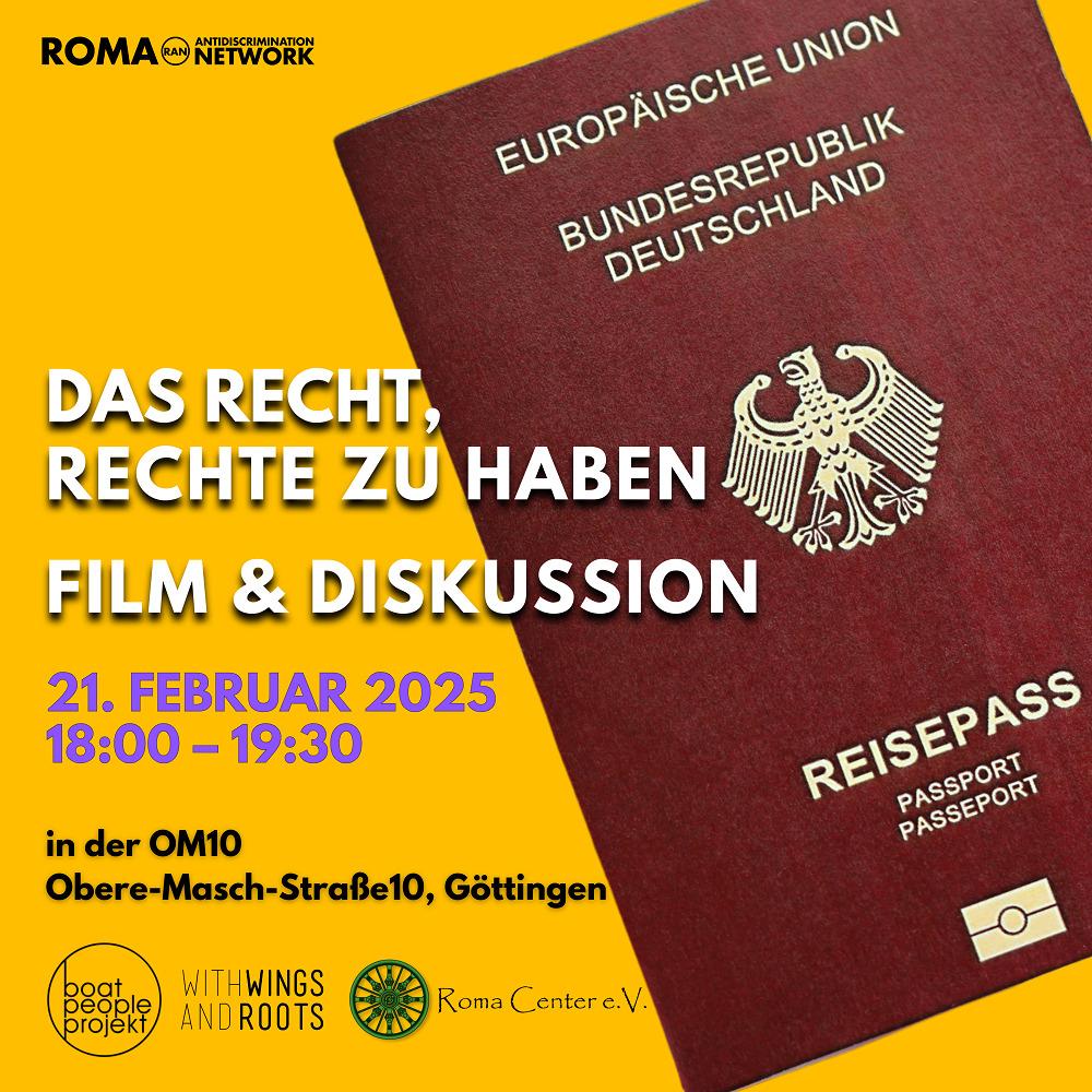 &#8220;Das Recht, Rechte zu haben&#8221; Screening &#8211; Göttingen