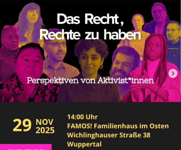 Film screening and discussion “The right to have rights – perspectives from activists”